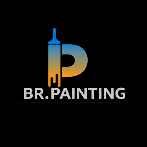 A professional painter working on a project for BR. Painting.
