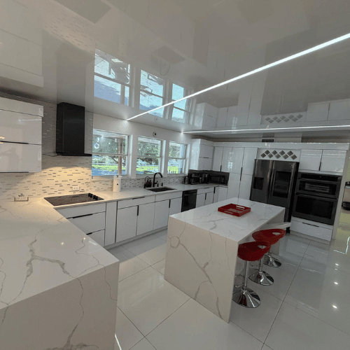 Clean commercial kitchen