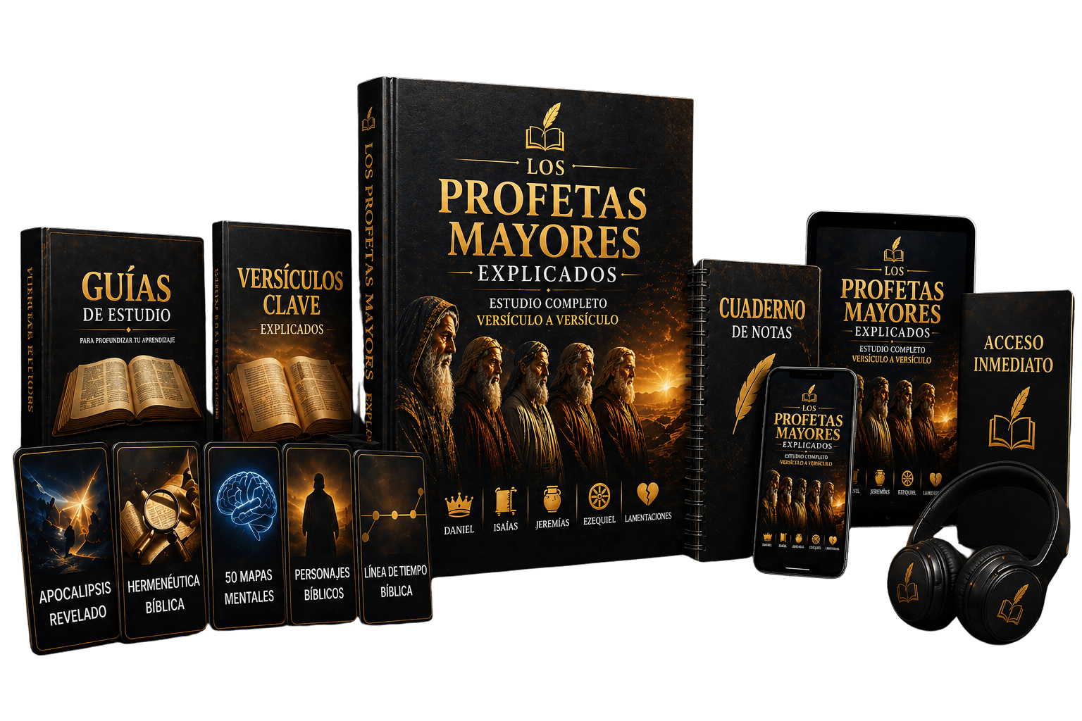 Profetas Mayores: Daniel, Isaías, Jeremías, Ezequiel y Lamentaciones