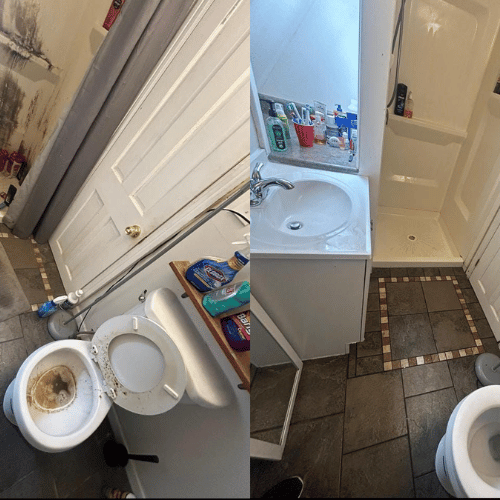 Clean bathroom