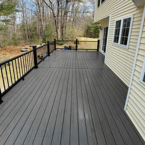 Custom deck built by Aureum Builders Group in Massachusetts